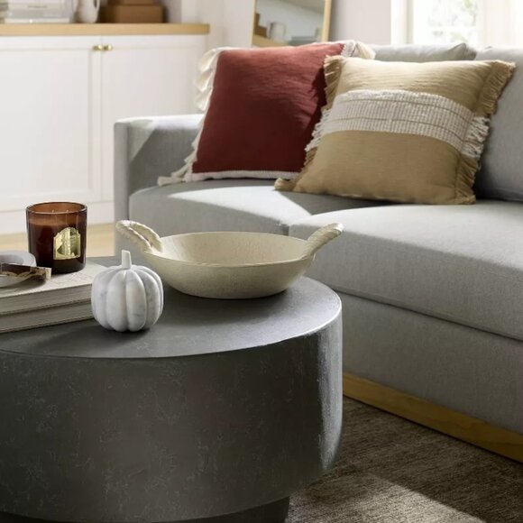 Antique Finish Ceramic Bowl Handles Beige - Threshold Studio McGee, Target 2024 - Picture 2 of 5